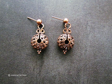 Load image into Gallery viewer, COPPER LOCKET Earrings
