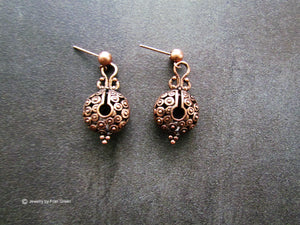 COPPER LOCKET Earrings