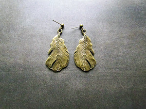FEATHER BRONZE Earrings