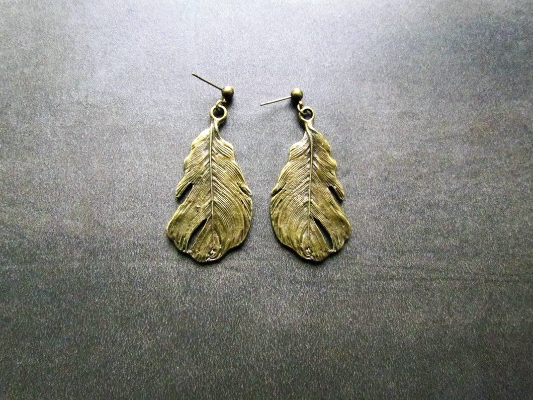 FEATHER BRONZE Earrings